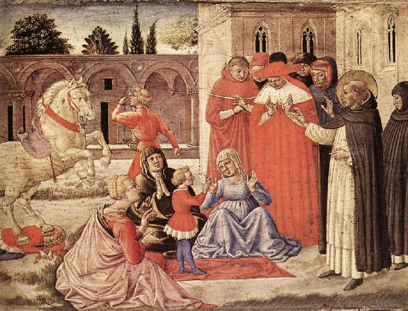 GOZZOLI, Benozzo St Dominic Reuscitates Napoleone Orsini g china oil painting image